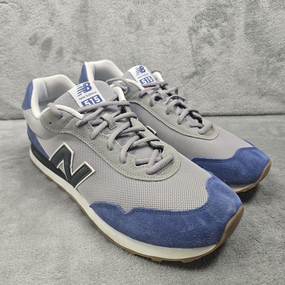 New Balance 515 Running Shoes Mens‎ Size 15 Gray Blue Leather ML515VL3 EUC